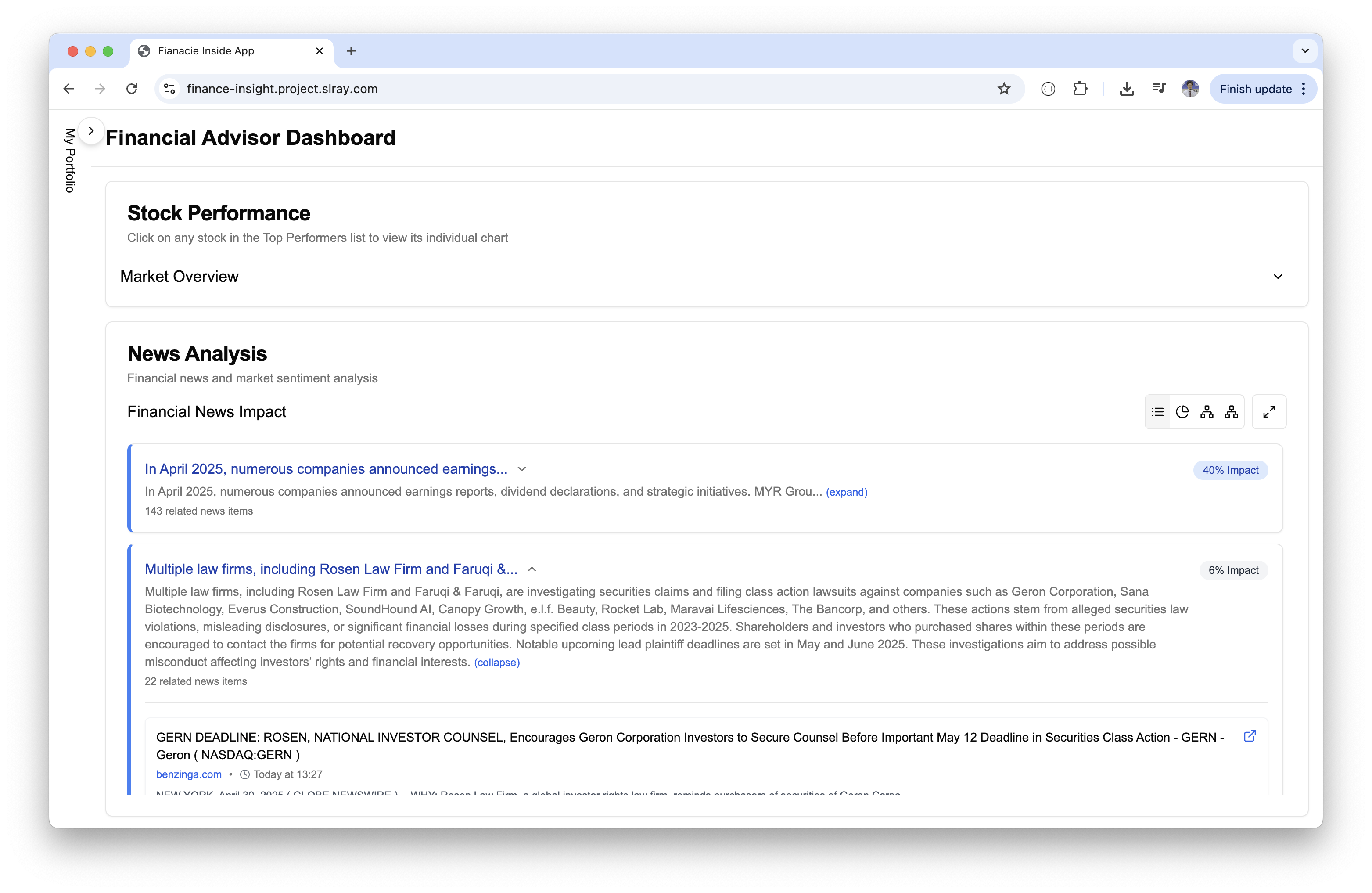 Finance Insight Dashboard